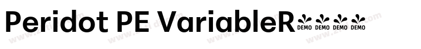 Peridot PE VariableR字体转换